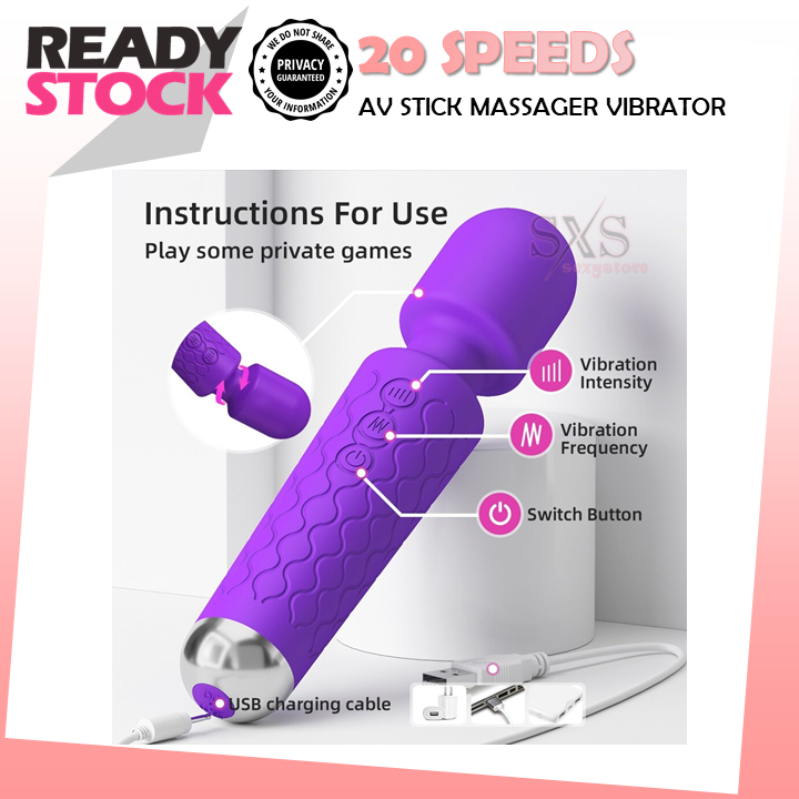 Dildo Tanpa Kord Boleh Dicas semula Penggetar Elektrik G Spot Untuk Wanita Av Massager AV Stick Mainan Dewasa Mainan Seks Untuk Wanita 按摩棒 自慰棒