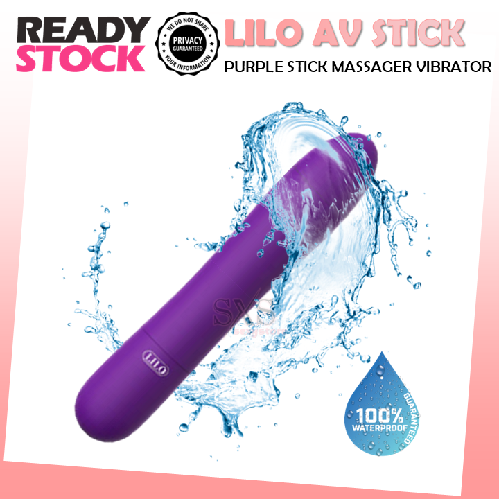 LILO Purple Stick G SPOT 5 Vibration Modes Bullet Vibrato AV Stick Massager