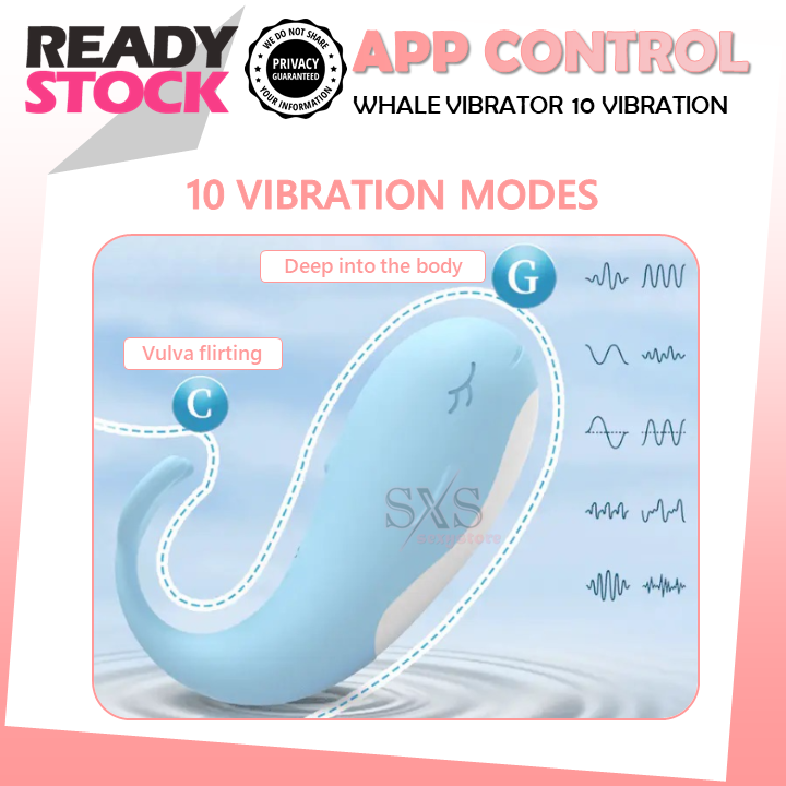 WHALE Smart Vibrator APP-Controlled Pleasure Vibrator For Women Masturbation Sex Toy Alat Sex Perempuan 跳蛋 震动器