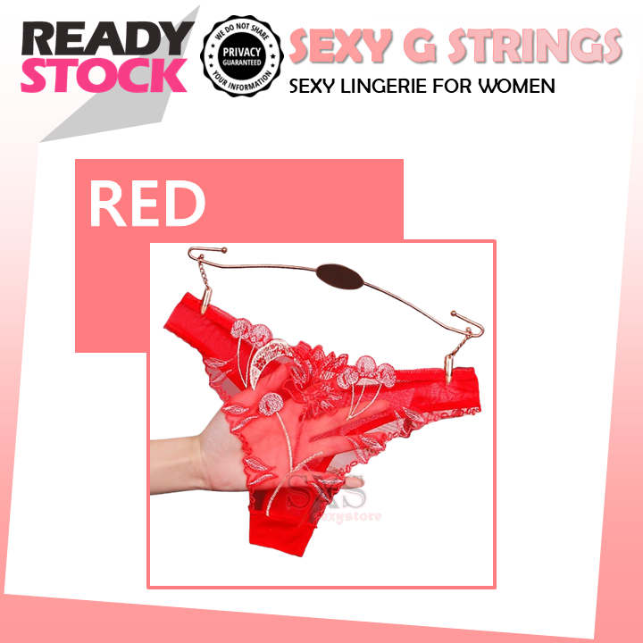 Sexy Transparent Embroidery Panties Women's Underwear