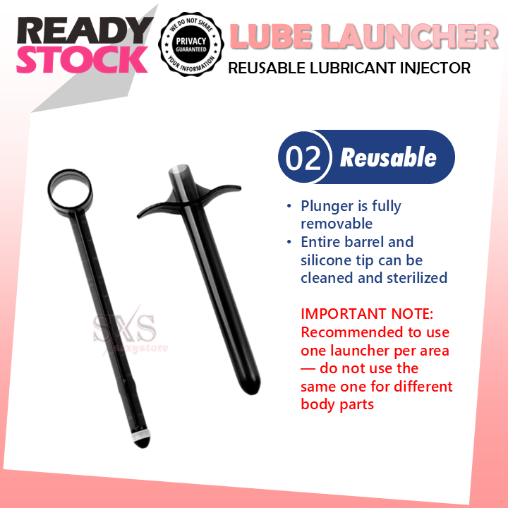Reusable Lube Launcher - Lubricant Injector For Vagina & Anal