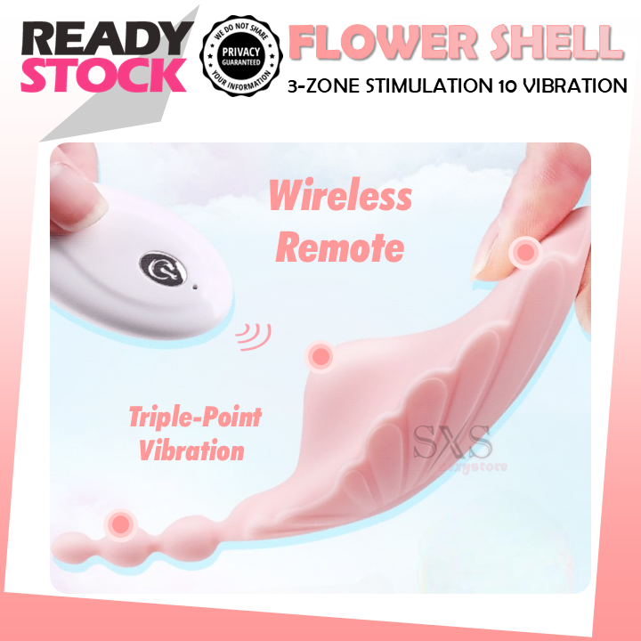 Playful Pearl Remote Panty Vibrator - Raffish Seashell AV Vibrator With Remote Control