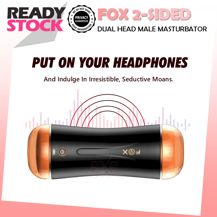 FOX 2-Sided Automatic Male Masturbator Dual Head Men Masturbation Cup