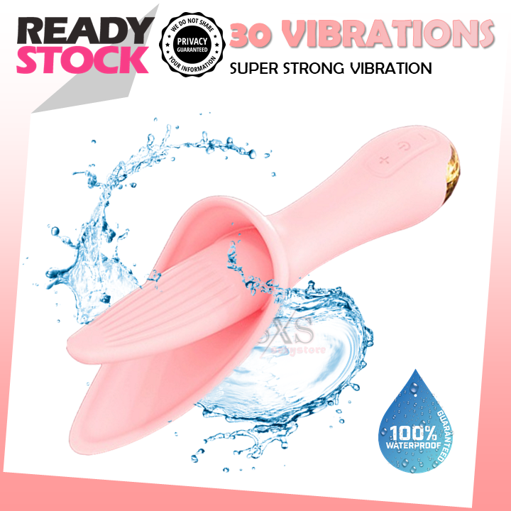 30 Powerful Vibration Modes Vibrator Licking Sensation for Clitoris & Breast USB Rechargeable Licking Stimulator Sex Toy For Women Tongue Massager 自慰棒 按摩棒