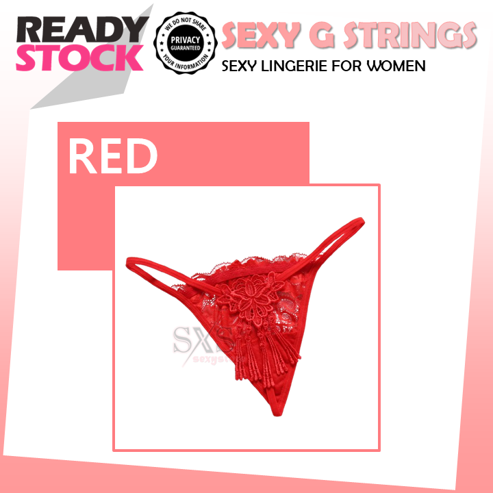 Sexy Lace Underwear Women Thong Bow hollow Panties T Back