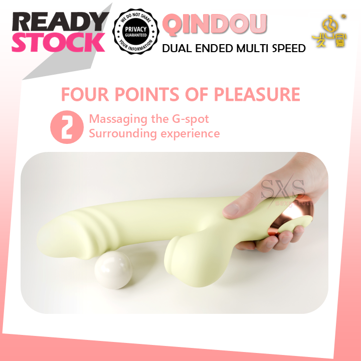 JIUAI Qindou Wand Vibrator for Women Dual-Ended Multi-Speed AV Massager