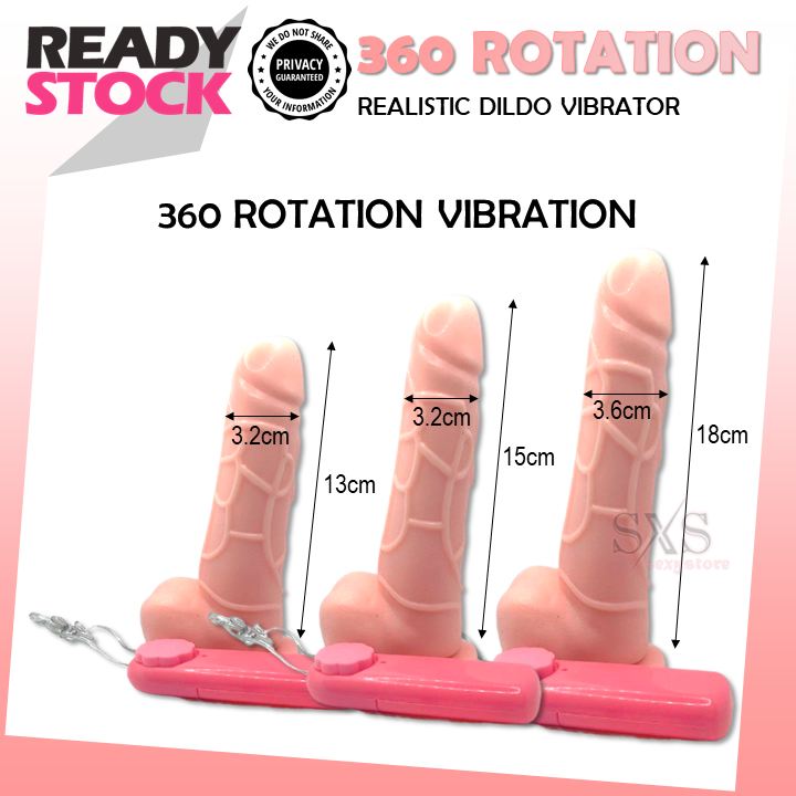 Multi-Speed Rotating Realistic Dildo – Powerful Vibrating Sex Toy