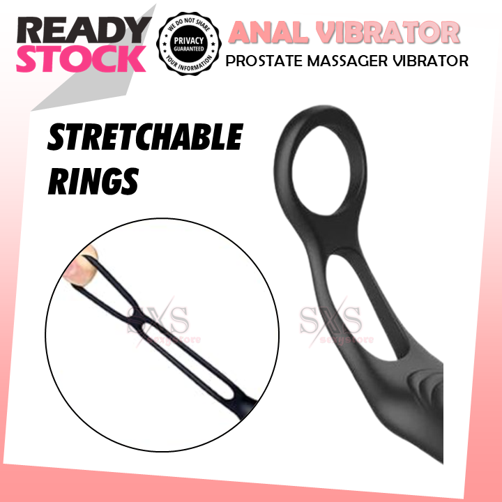 APP Controlled 3-IN-1 Prostate Vibrator Anal Vibrator Dildo Shape Butt Plug Cock Ring With Thrusting & Vibration