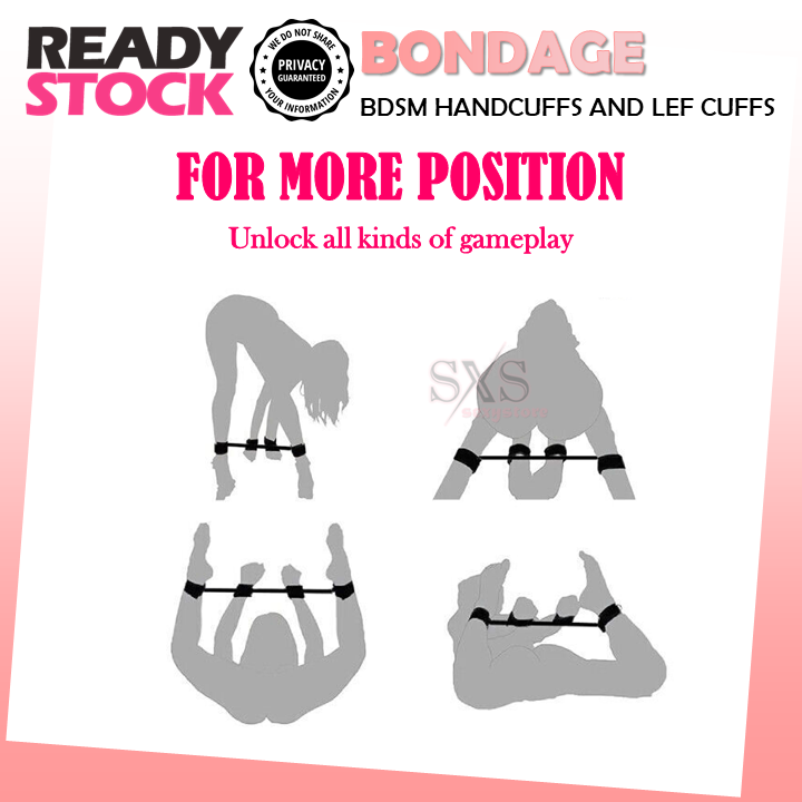 BDSM Handcuffs & Ankle Cuffs – Adjustable Bondage Restraint Set for Couples