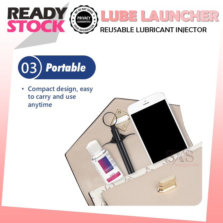 Reusable Lube Launcher - Lubricant Injector For Vagina & Anal