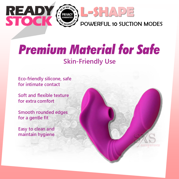 Dual Pleasure Wearable L-Shape AV Vibrator Clitoris Stimulation Vibrator