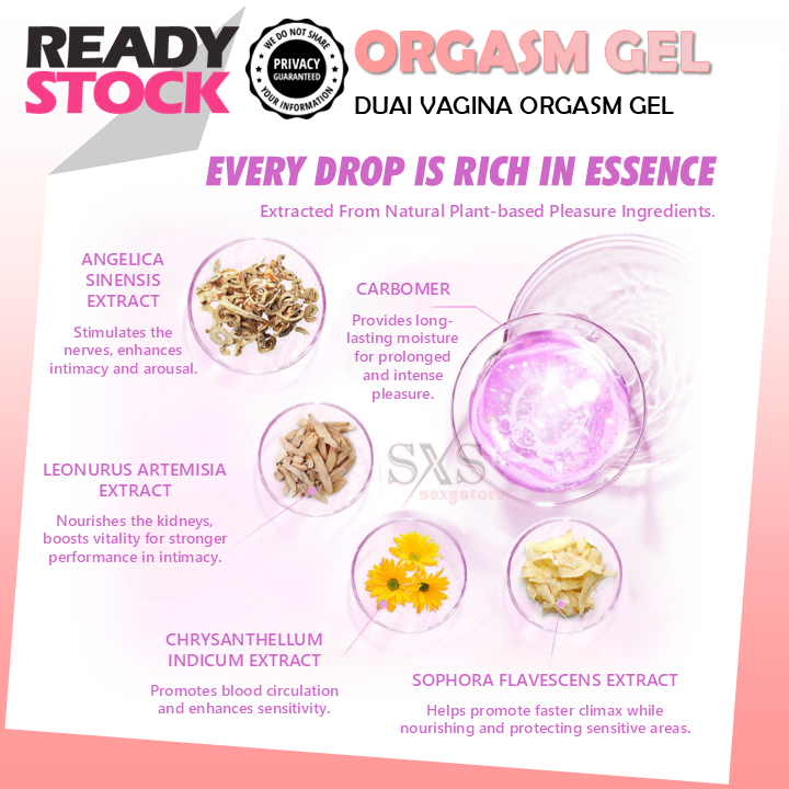 DUAI “Pleasure Bloom” Arousal Gel for Women 20ml Intimate Sensitivity Enhancer & Lubricant