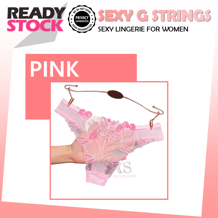 Sexy Transparent Embroidery Panties Women's Underwear