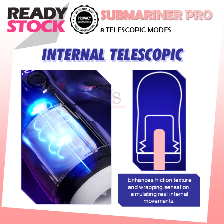 MIZZZEE SUBMARINER PRO Automatic Retractable Masturbation Cup for Men