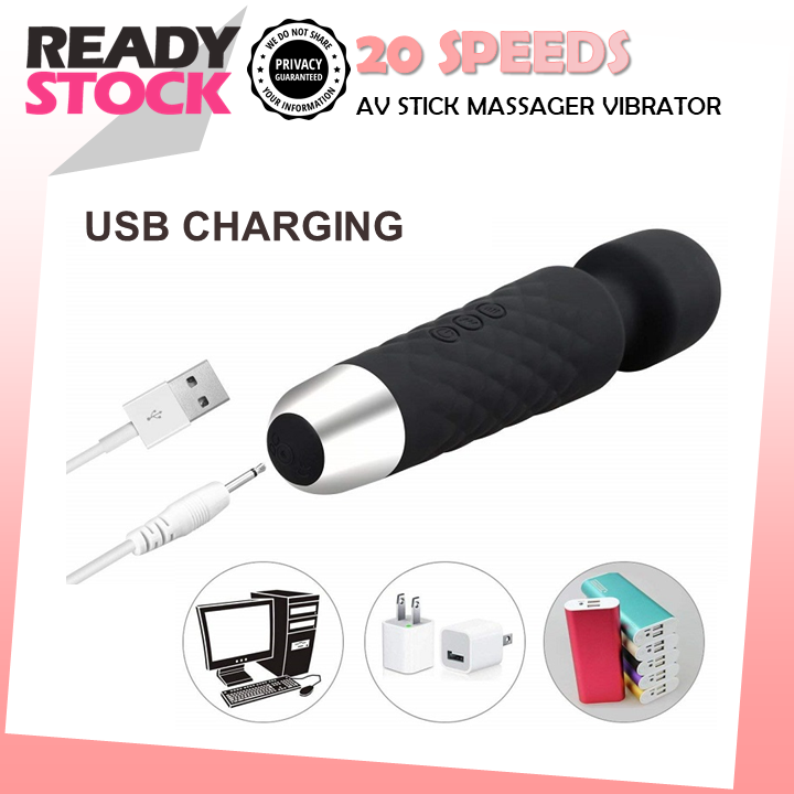 Dildo Tanpa Kord Boleh Dicas semula Penggetar Elektrik G Spot Untuk Wanita Av Massager AV Stick Mainan Dewasa Mainan Seks Untuk Wanita 按摩棒 自慰棒