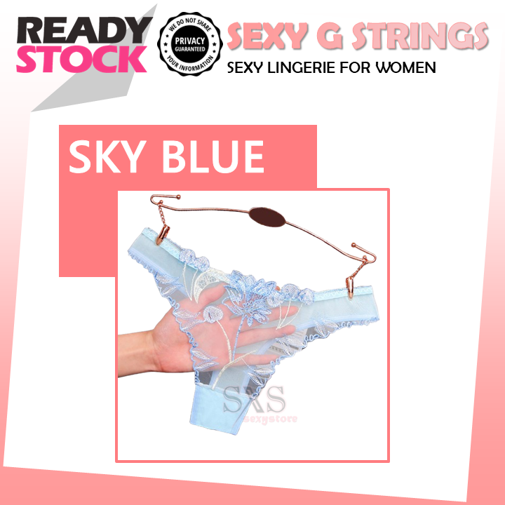 Sexy Transparent Embroidery Panties Women's Underwear