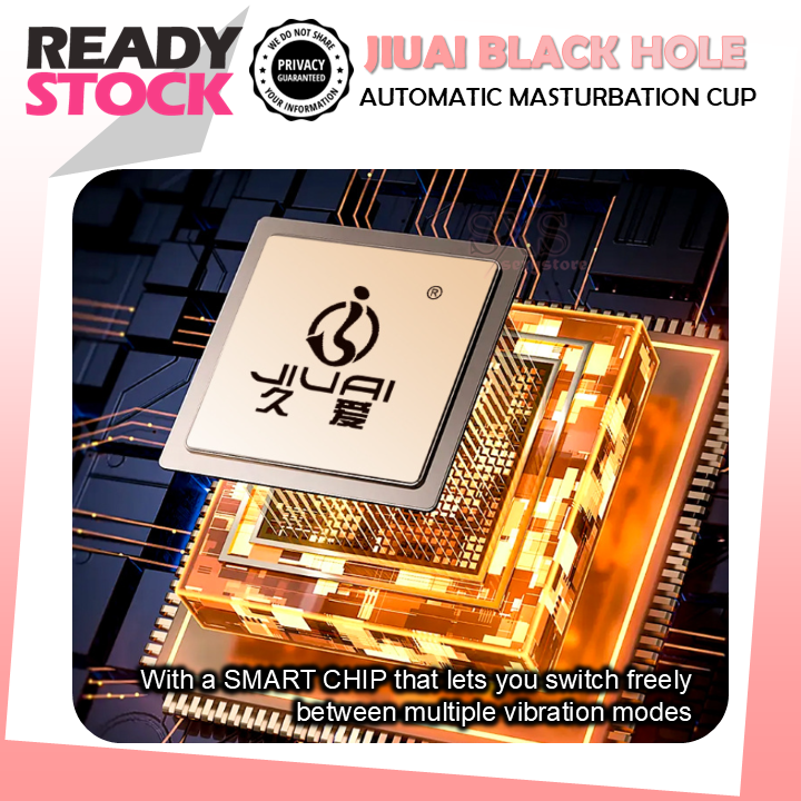 JIUAI Black Hole Dual Head Heating Function Masturbation Cup With Women Moaning Voice