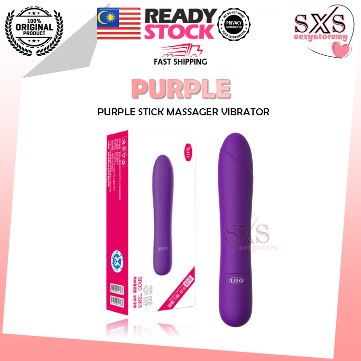 LILO Purple Stick G SPOT 5 Vibration Modes Bullet Vibrato AV Stick Massager