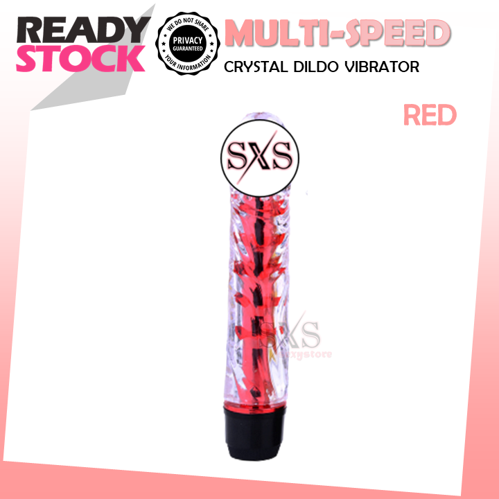 GILE SYOK Multi Speed Crystal Dildo Vibrator Massager Masturbator Sex Toy For Women Alat Sek Seks Toy Wanita 自慰棒 按摩棒