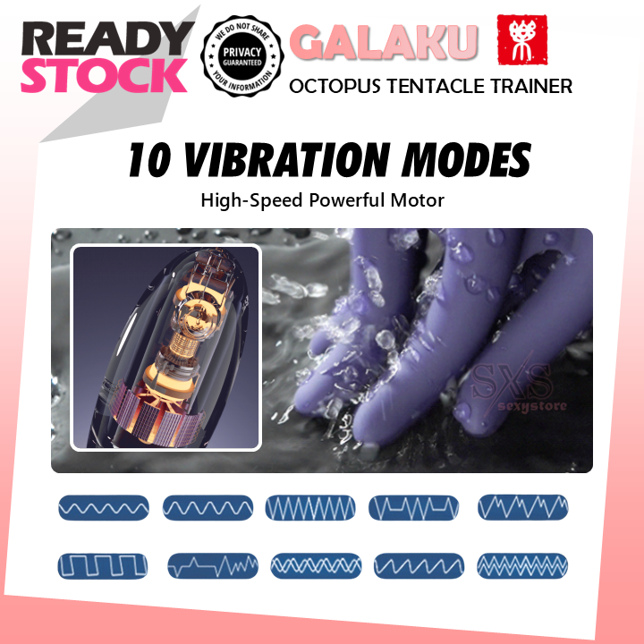 GALAKU Octopus Glans Vibrator Male Head Trainer & Vibrating Masturbator for Penis Exercise