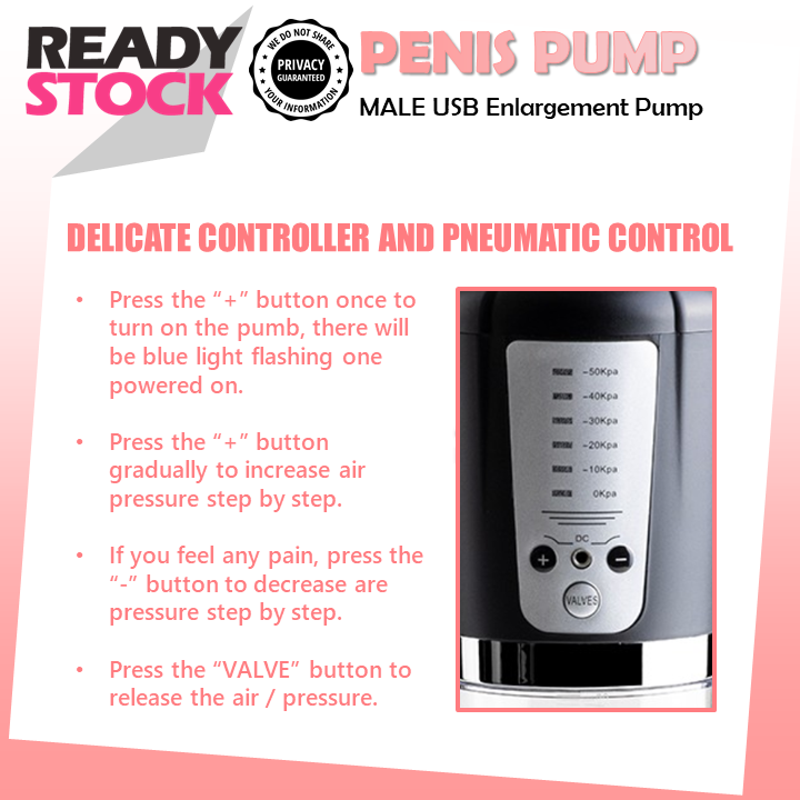 USB Penis Pump – Usb Rechargeable Vacuum Enlargement Pump for Men