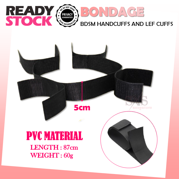 BDSM Handcuffs & Ankle Cuffs – Adjustable Bondage Restraint Set for Couples
