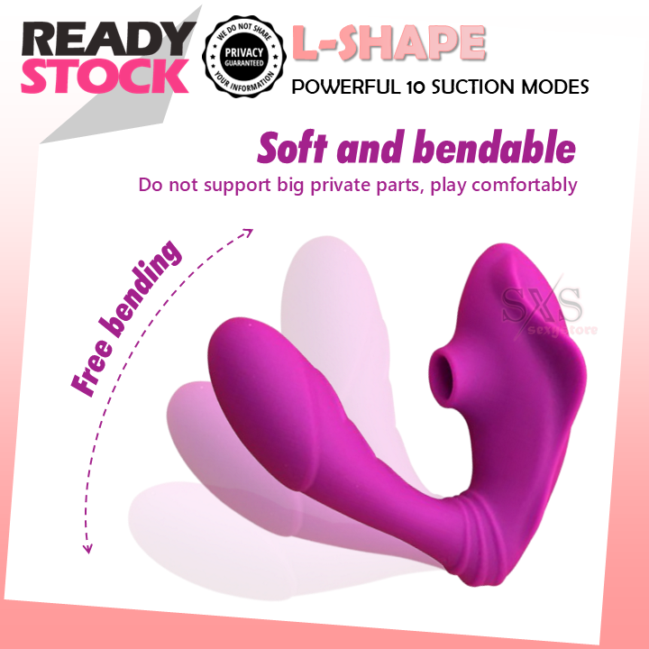 Dual Pleasure Wearable L-Shape AV Vibrator Clitoris Stimulation Vibrator