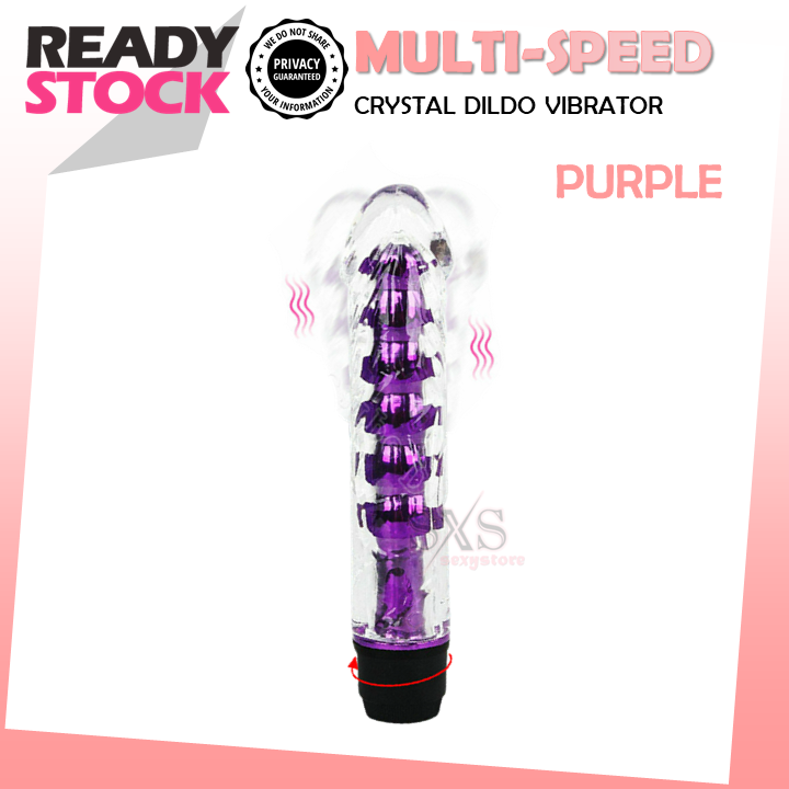 GILE SYOK Multi Speed Crystal Dildo Vibrator Massager Masturbator Sex Toy For Women Alat Sek Seks Toy Wanita 自慰棒 按摩棒