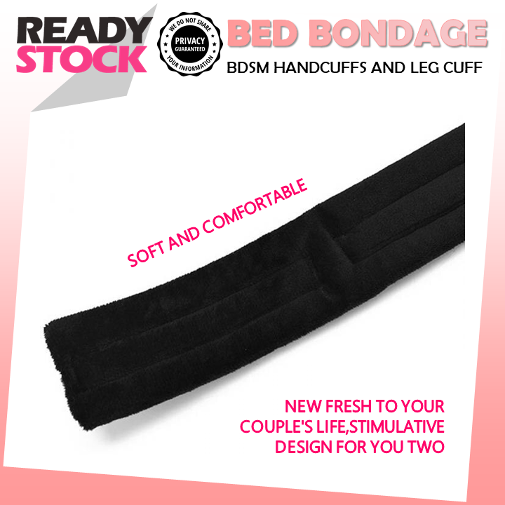 BDSM Bondage Strap Restraints – Adjustable Bed & Couples Play Set