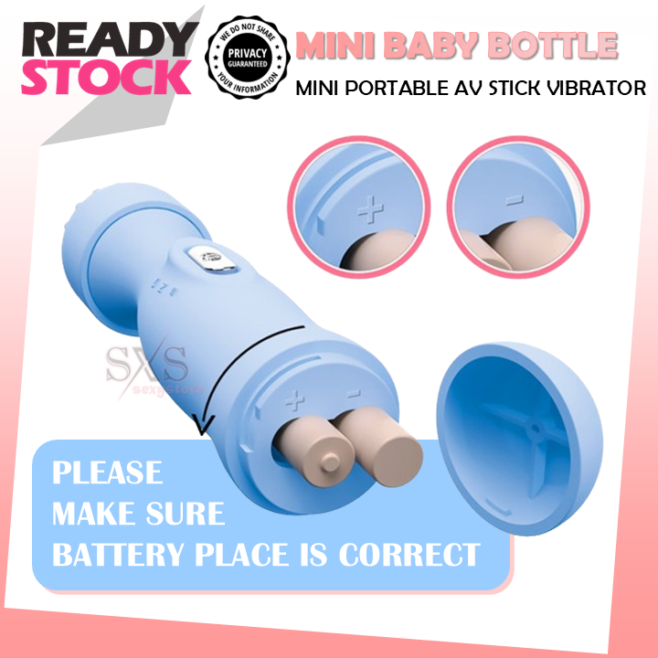 Portable Mini Baby Bottle AV Massager with Beaded Head and Soft Touch