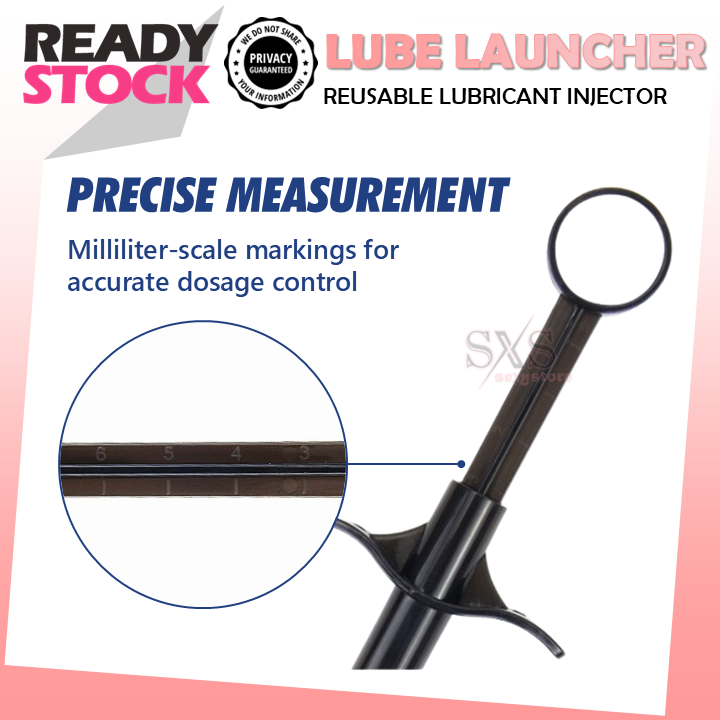 Reusable Lube Launcher - Lubricant Injector For Vagina & Anal