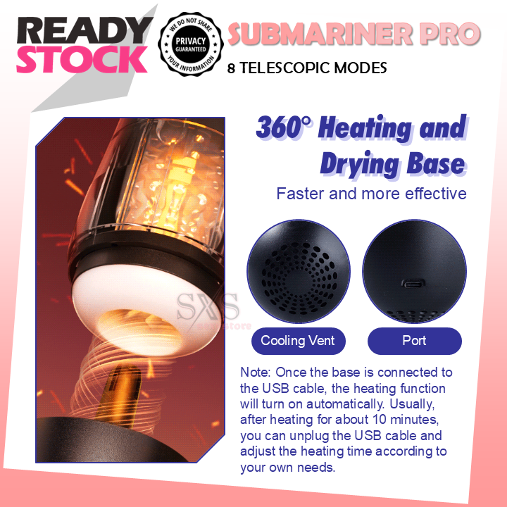 MIZZZEE SUBMARINER PRO Automatic Retractable Masturbation Cup for Men