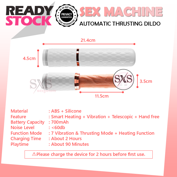 𝐇𝐀𝐍𝐃𝐒-𝐅𝐑𝐄𝐄 'Diamond Love' Fully Automatic Telescopic Penis Thrusting Machine