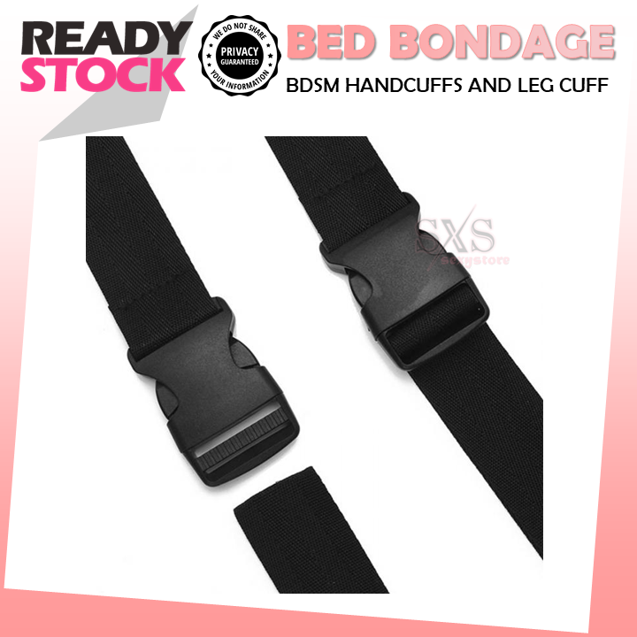 BDSM Bondage Strap Restraints – Adjustable Bed & Couples Play Set