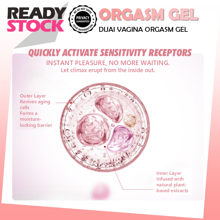 DUAI “Pleasure Bloom” Arousal Gel for Women 20ml Intimate Sensitivity Enhancer & Lubricant