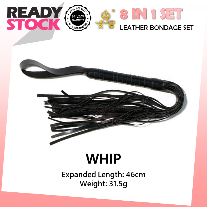 JIUAI 8 IN 1 BDSM Bondage Set – Faux Leather Restraints, Ball Gag, Whip & More for Couples