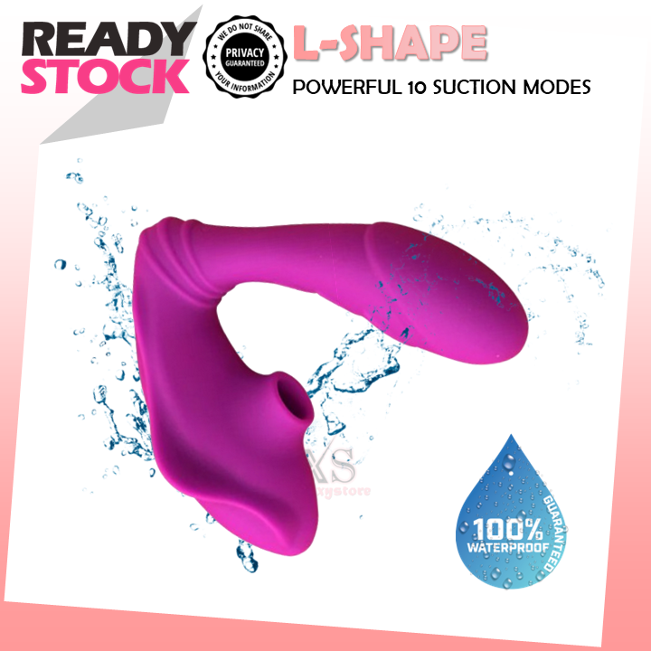 Dual Pleasure Wearable L-Shape AV Vibrator Clitoris Stimulation Vibrator