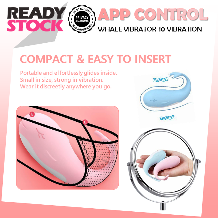 WHALE Smart Vibrator APP-Controlled Pleasure Vibrator For Women Masturbation Sex Toy Alat Sex Perempuan 跳蛋 震动器