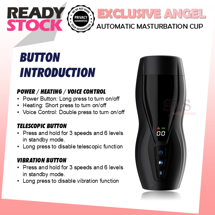 Exclusive Angel Fantasy Automatic Masturbator Cup for Men