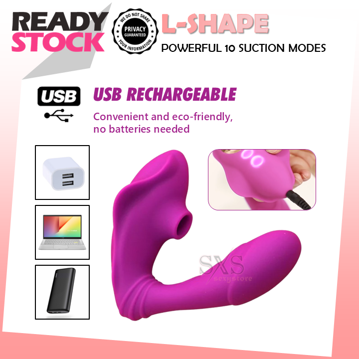 Dual Pleasure Wearable L-Shape AV Vibrator Clitoris Stimulation Vibrator